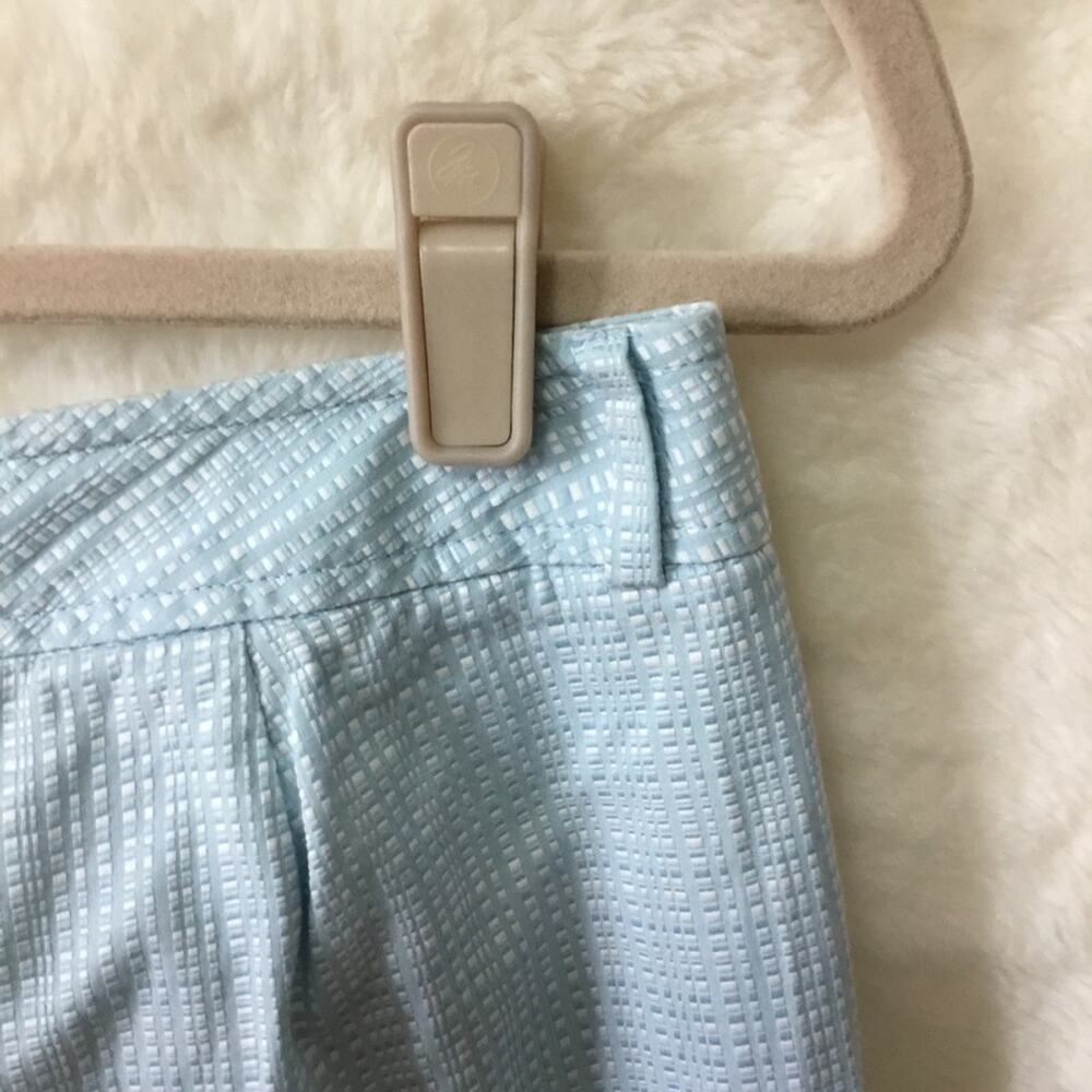 Ann Taylor Blue Pattern Crop Pants - Picture 8 of 11